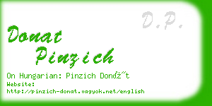 donat pinzich business card